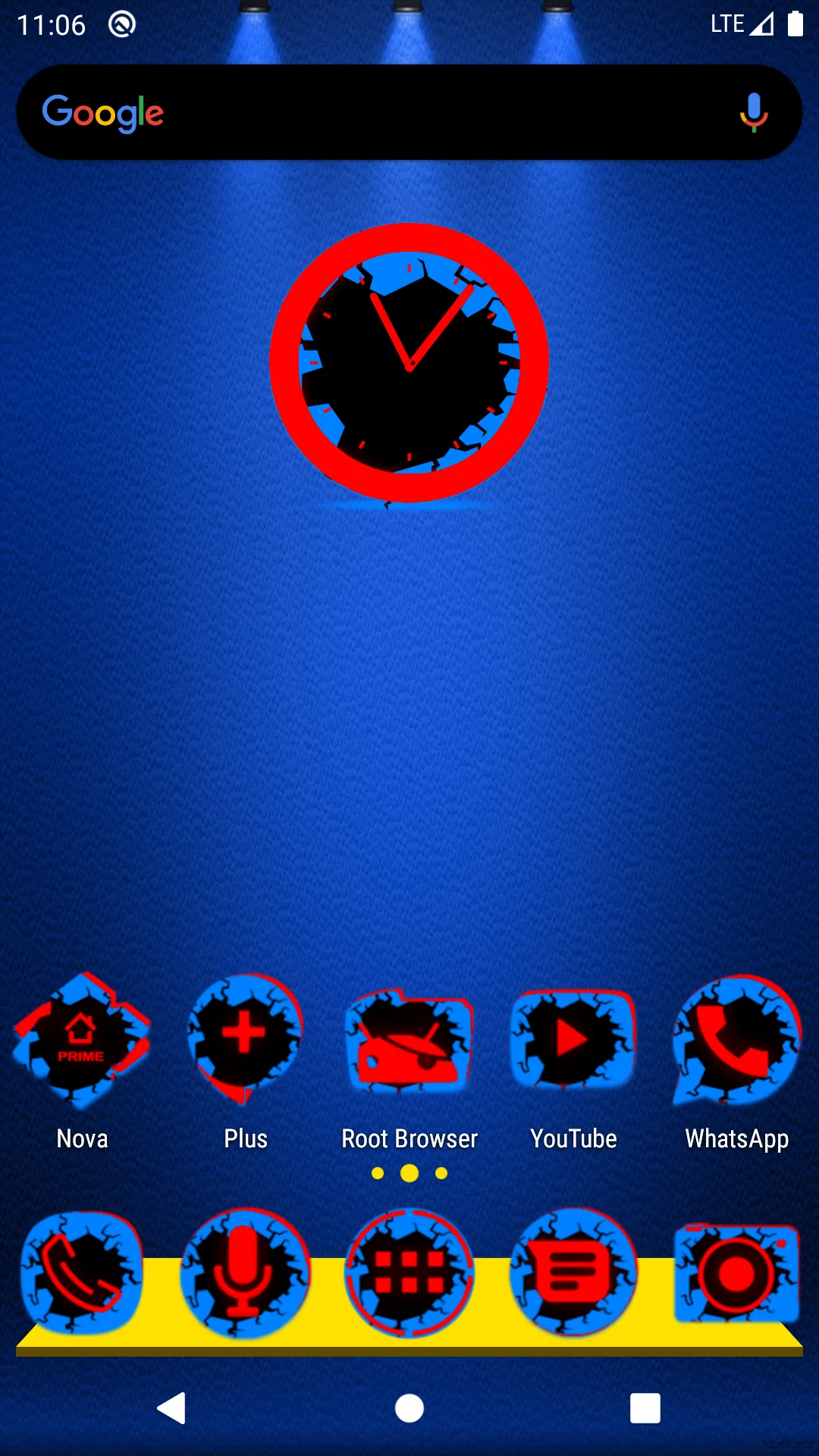 Cracked Red and Blue Icon Pack screenshot